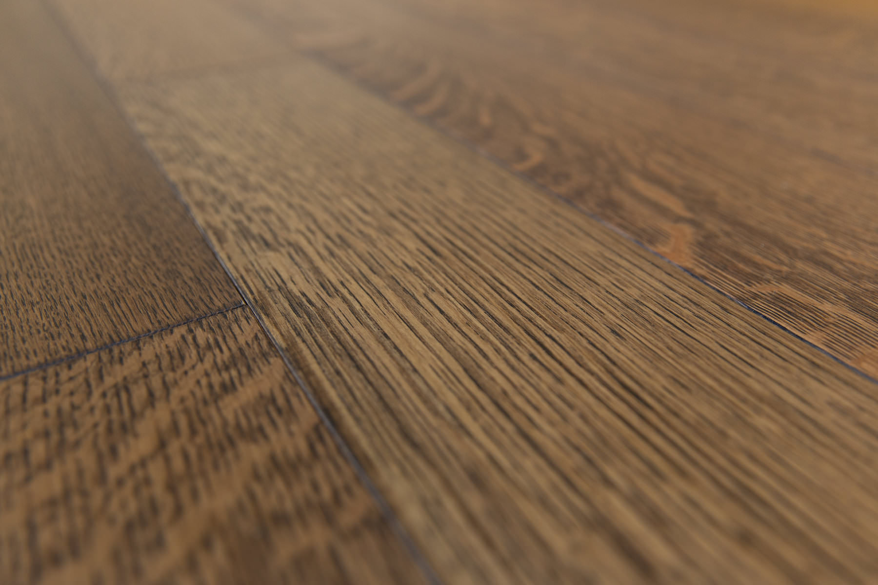 Engineered White Oak Select & Better Rift & Quartered Herringbone Espresso